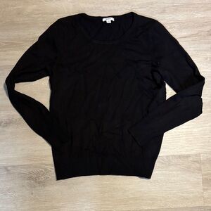 Bossini Elegant Women's Black Crew Neck Sweater